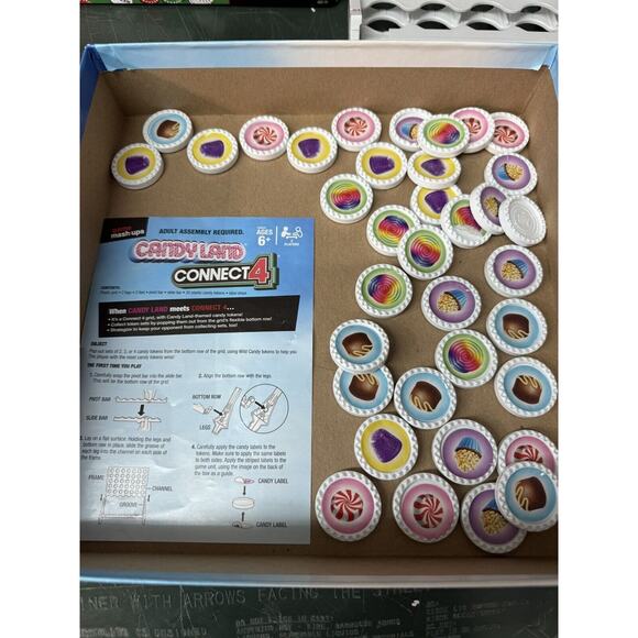 Game Mashups Candy Land Connect 4 Board Game Family Kid Game Hasbro Gaming - Picture 6 of 6